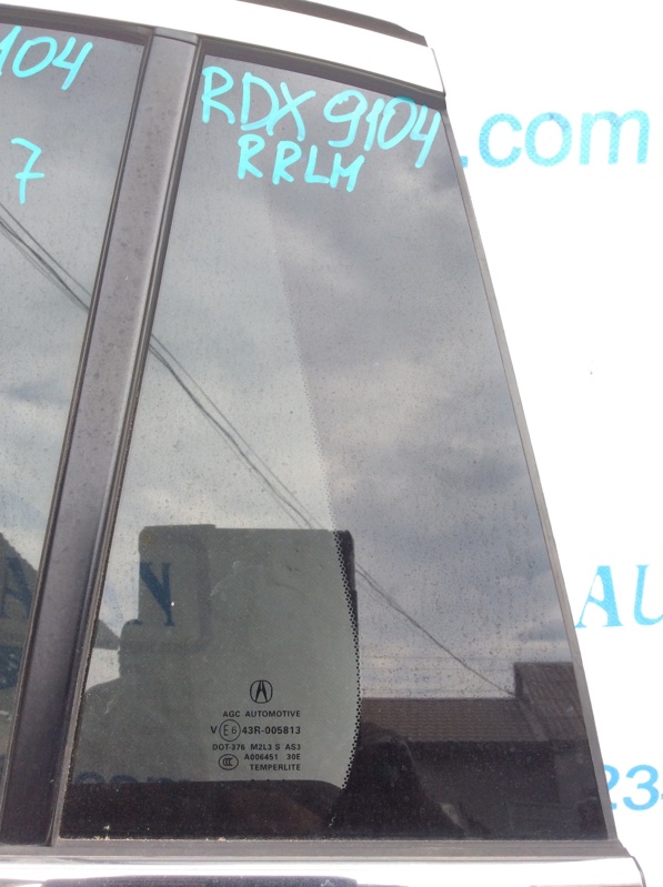 Стекло двери глухое заднее левое ACURA RDX 12-19 2018 Внедорожник 3.5 73460-TX4-A02 Б/У