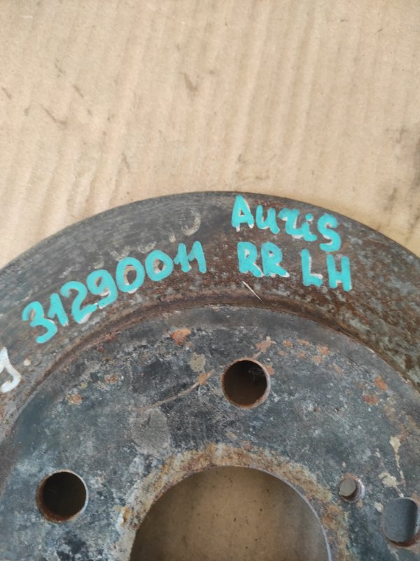 Тормозной диск задний AURIS 06-12 Тормозной диск задний AURIS 06-12