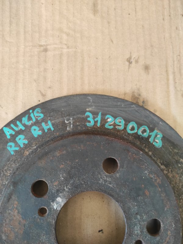 Тормозной диск задний AURIS 06-12 Тормозной диск задний AURIS 06-12