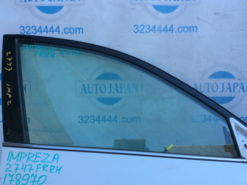 Запчасть стекло двери переднее правое SUBARU IMPREZA 07-11 GE/GH 2011 Седан 2.5 61011FG100 Б/У Стекло двери переднее правое SUBARU IMPREZA 07-11 GE/GH 2011 Седан 2.5 61011FG100 Б/У