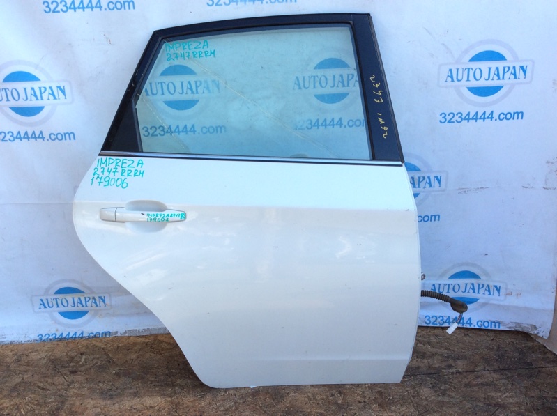 Стекло двери заднее правое IMPREZA 07-11 GE/GH 2011 Седан 2.5