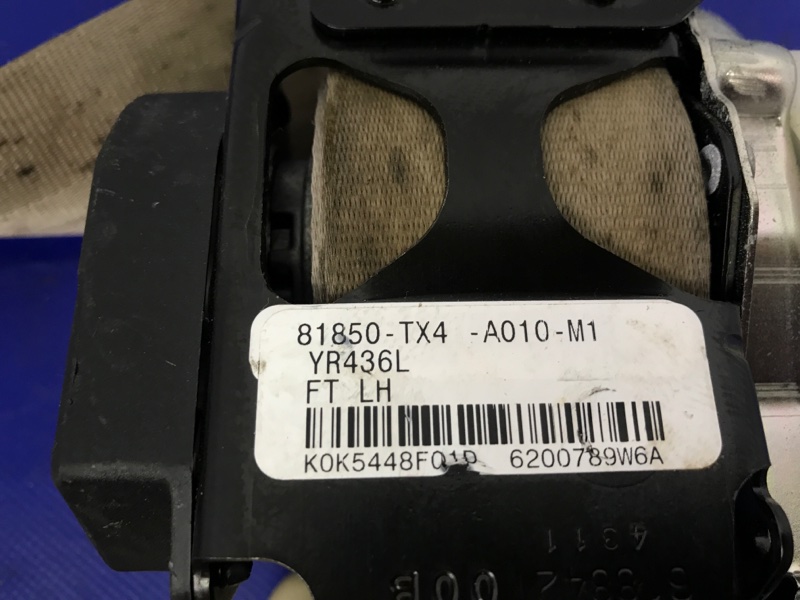 Ремень безопасности передний левый RDX 12-19 2014 Внедорожник 3.5