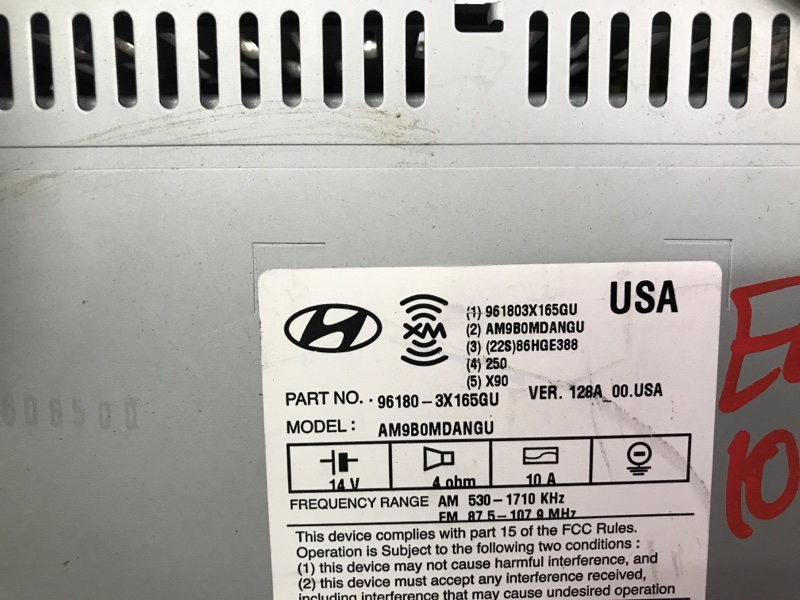 Магнитола HYUNDAI ELANTRA MD 10-15 Седан 1.8