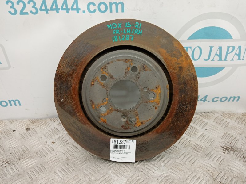 Тормозной диск передний ACURA MDX (YD3) 13-21 2013 Внедорожник 3.5 45251-TZ5-A01 Б/У