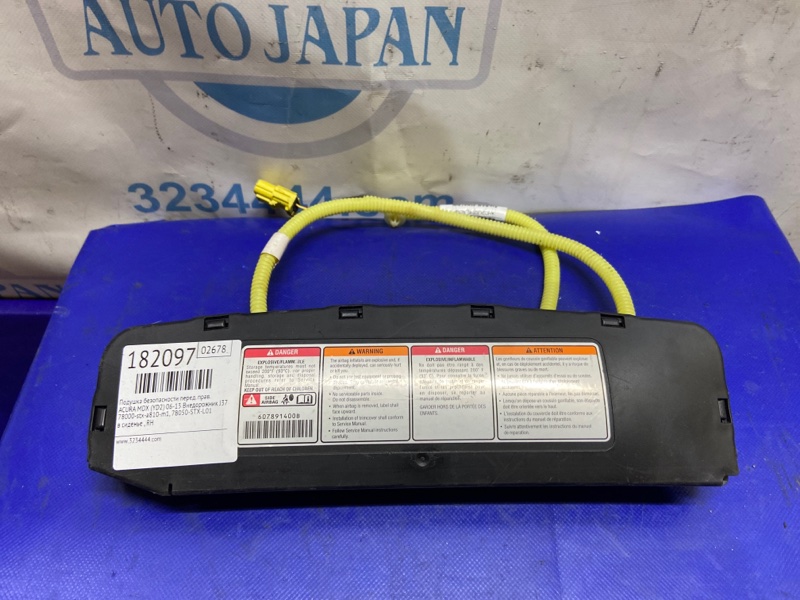 Подушка безопасности в сиденье передняя правая ACURA MDX (YD2) 06-13 2010 YD2 3.7 J37A1 78050-STX-L01 Б/У