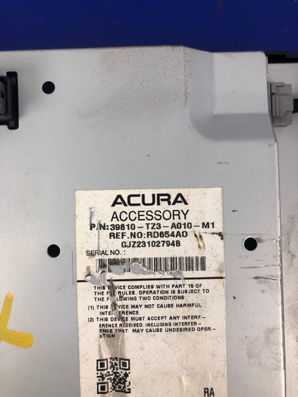 Монитор TLX 14-17 2017 Седан 2.4