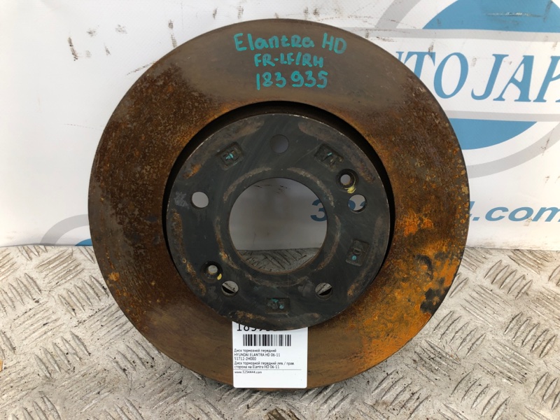 Тормозной диск передний HYUNDAI ELANTRA HD 06-11 51712-2H000 Б/У