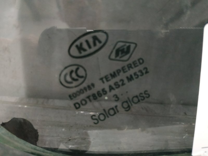 Стекло двери глухое заднее правое KIA OPTIMA TF 11-16 Седан 2.4