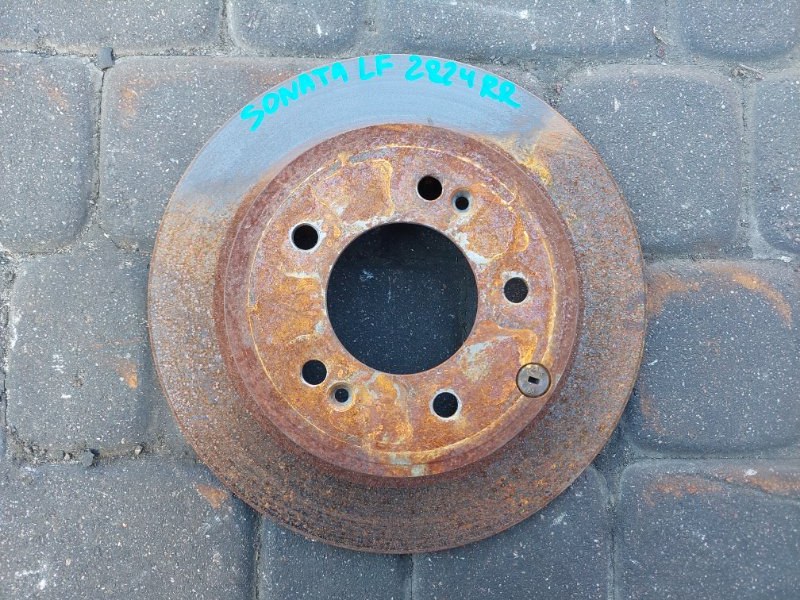 Тормозной диск задний HYUNDAI SONATA LF 2014- 2017 Седан 2.4 58411-3Q000 Б/У