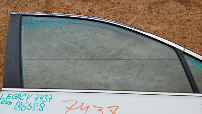 Стекло двери переднее правое SUBARU LEGACY BN 14-18 2016 Седан 2.5 FB25B 61011AL00B Б/У