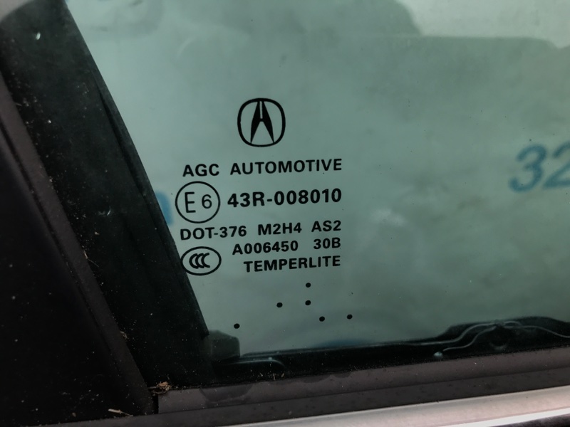 Стекло двери переднее правое ACURA RDX 12-19 TB3 3.5 J35Z2