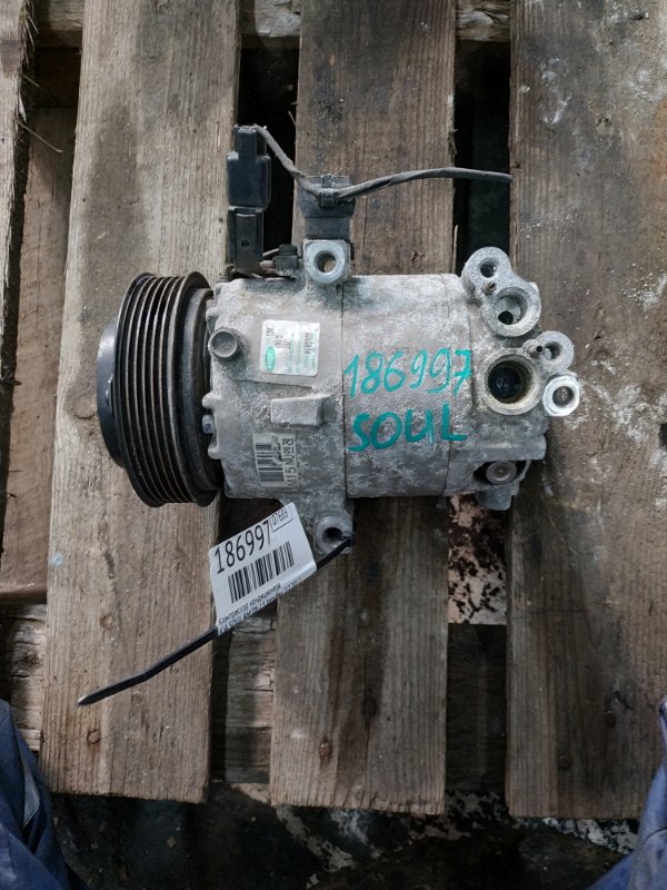 Компрессор кондиционера KIA SOUL AM 08-13 2012 Хетчбек 2.0 97701-2K700 Б/У