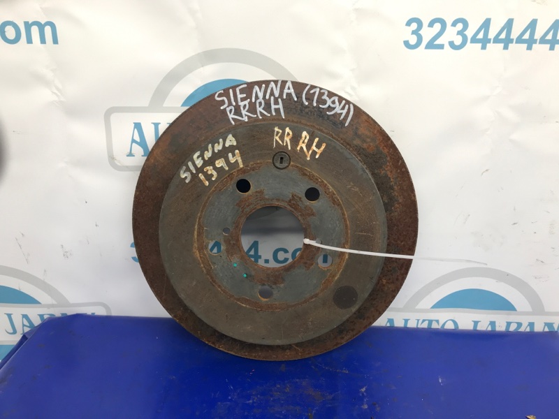 Тормозной диск задний TOYOTA SIENNA 11-16 42431-0E020 Б/У