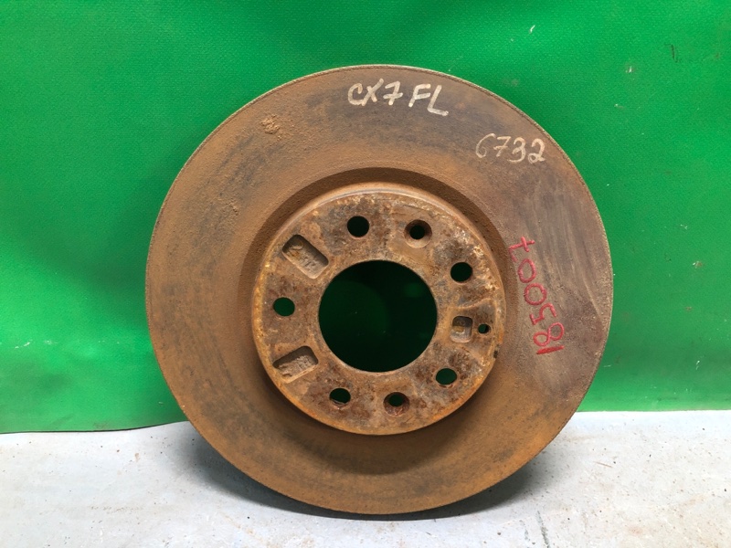 Тормозной диск передний MAZDA CX-7 06-12 2009 Внедорожник 2.3 L206-33-25XA Б/У
