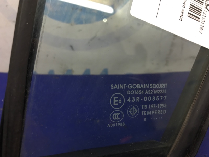 Стекло двери глухое заднее левое 3 BK 03-08