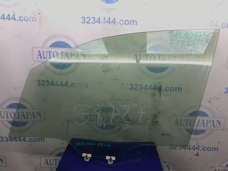 Стекло двери переднее левое SUBARU FORESTER 12-19 2013 Внедорожник 2.5 61011SG010 Б/У