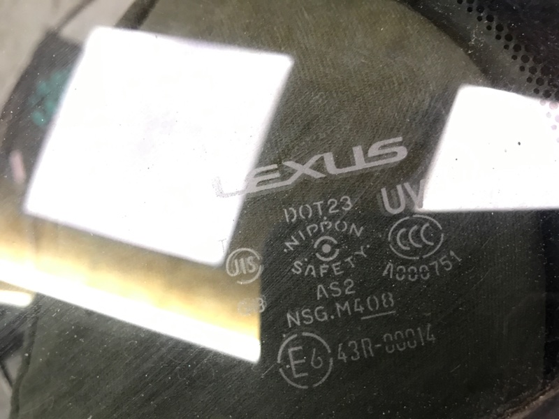 Стекло двери глухое заднее левое LEXUS ES350 06-12