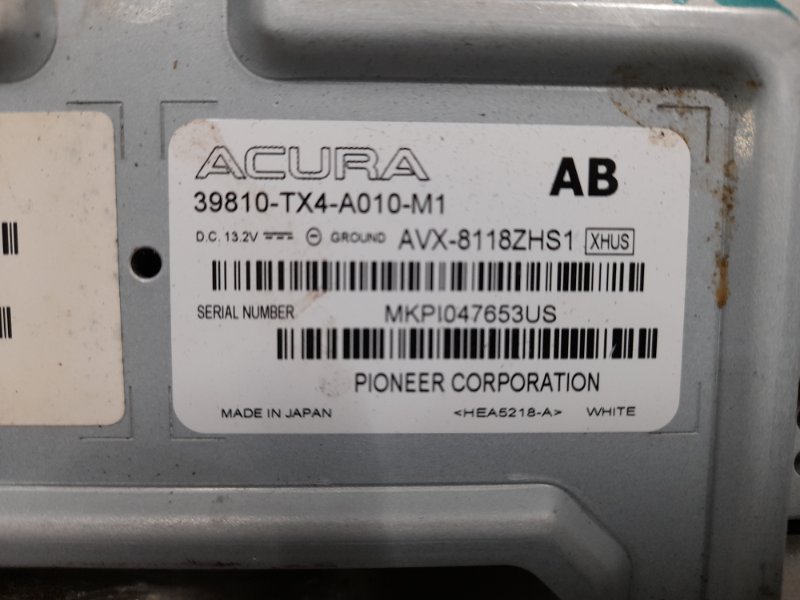 Монитор ACURA RDX 12-19 Внедорожник 3.5 J35Z2 Монитор ACURA RDX 12-19 Внедорожник 3.5 J35Z2