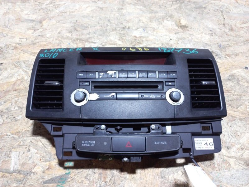 Магнитола MITSUBISHI LANCER X 10 07-15 2010 Седан 2.0 4B11 8002A861XA Б/У
