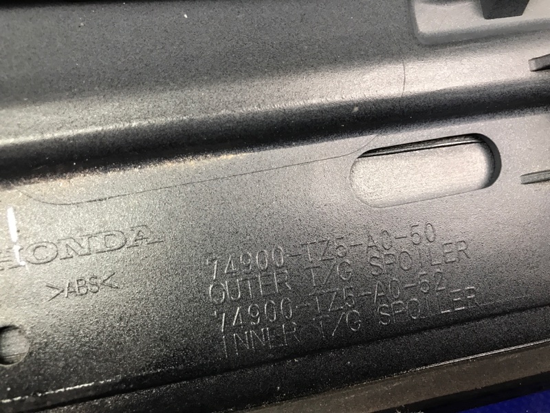 Спойлер крышки багажника задний ACURA MDX (YD3) 13-21 YD3 Спойлер крышки багажника задний ACURA MDX (YD3) 13-21 YD3