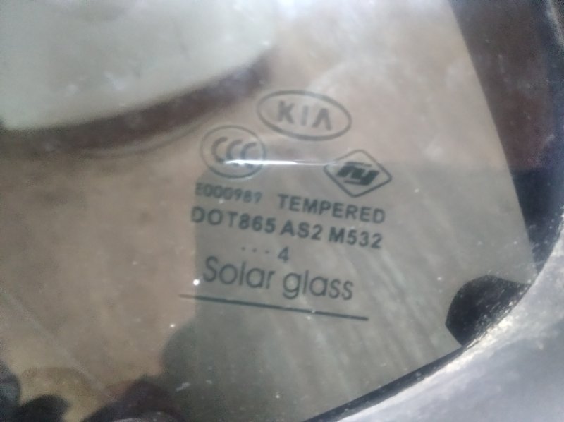 Стекло двери глухое заднее левое KIA OPTIMA TF 11-16 Седан 2.4