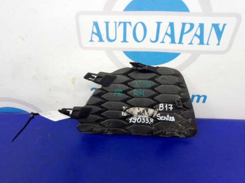 Заглушка ПТФ передняя правая NISSAN SENTRA B17 12-21 Заглушка ПТФ передняя правая NISSAN SENTRA B17 12-21