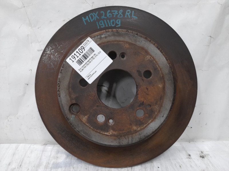 Запчасть тормозной диск задний ACURA MDX (YD2) 06-13 2010 YD2 3.7 J37A1 42510-SZA-A10 Б/У Тормозной диск задний ACURA MDX (YD2) 06-13 2010 YD2 3.7 J37A1 42510-SZA-A10 Б/У