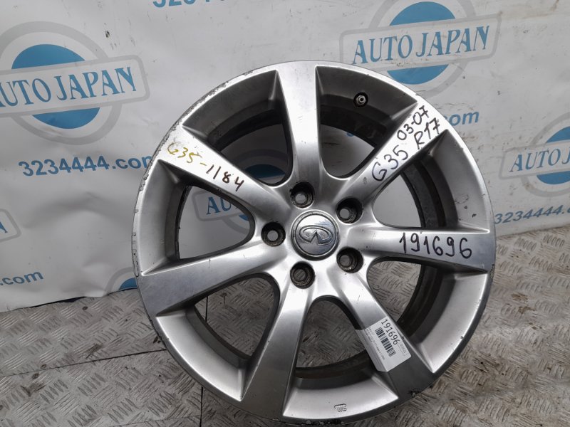 Запчасть диск r17 INFINITI G35 03-07 2006 Седан 3.5 40300-7W025 Б/У Диск R17 INFINITI G35 03-07 2006 Седан 3.5 40300-7W025 Б/У