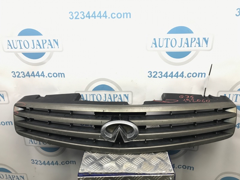 Запчасть решетка радиатора передняя INFINITI G35 03-07 62070-AC500 Б/У Решетка радиатора передняя INFINITI G35 03-07 62070-AC500 Б/У