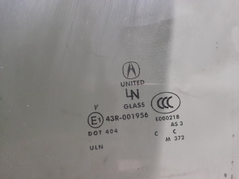 Стекло двери заднее левое ACURA MDX (YD2) 06-13 YD2 3.7 J37A1