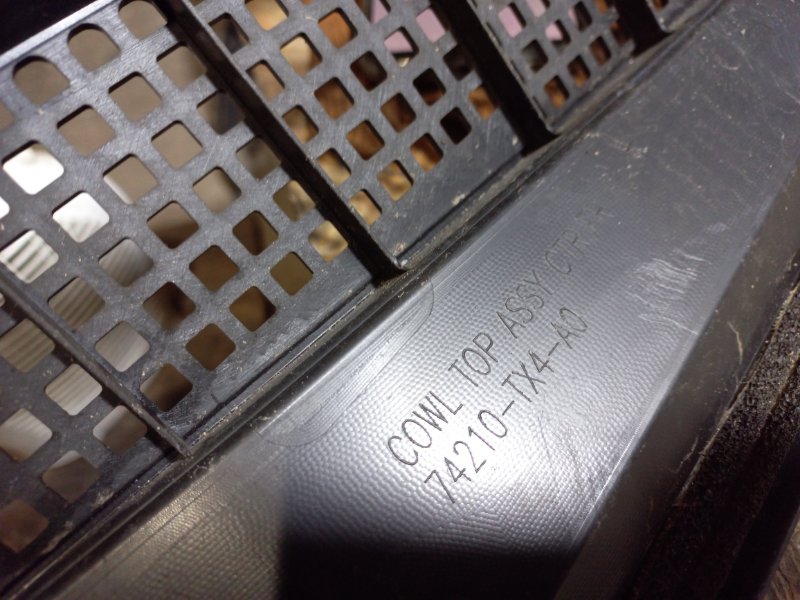 Пластик под лобовое стекло / Жабо RDX 12-19 2014 Внедорожник 3.5 J35Z2 Пластик под лобовое стекло / Жабо RDX 12-19 2014 Внедорожник 3.5 J35Z2