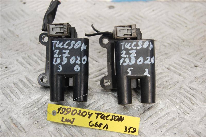 Катушка зажигания HYUNDAI TUCSON 04-10 2004 JM 2.7 G6BA 27301-37150 Б/У