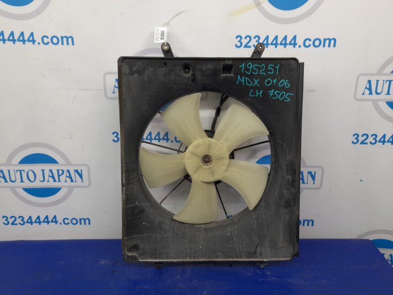 Диффузор вентилятора основного радиатора передний левый ACURA MDX (YD1) 00-06 2003 Внедорожник 3.5 J35A5 19015-RDJ-A01 Б/У