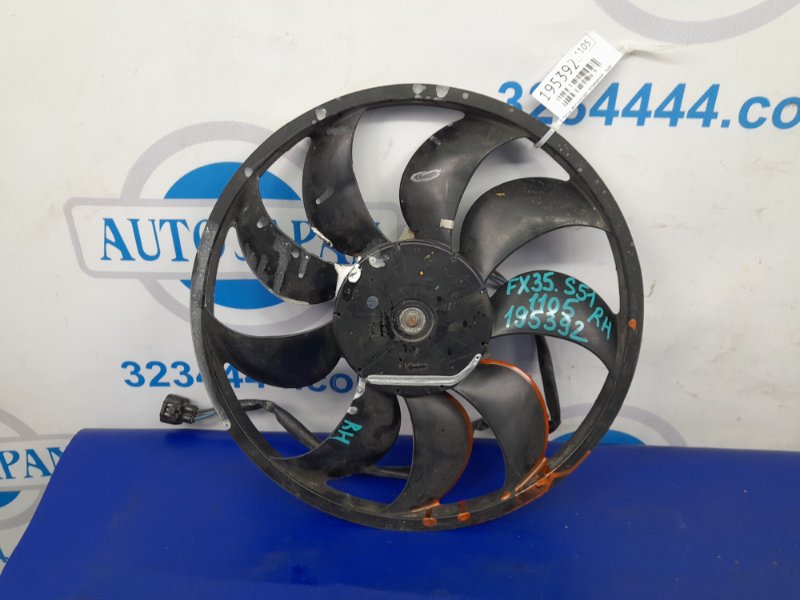 Вентилятор основного радиатора правый INFINITI FX/QX70 S51 08-17 2016 Внедорожник 3.7 VQ37VHR 21487-JK01A Б/У