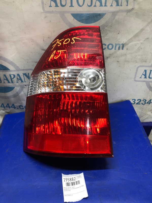 Фонарь наружный задний левый ACURA MDX (YD1) 00-06 2003 Внедорожник 3.5 J35A5 33506-S3V-A02 Б/У