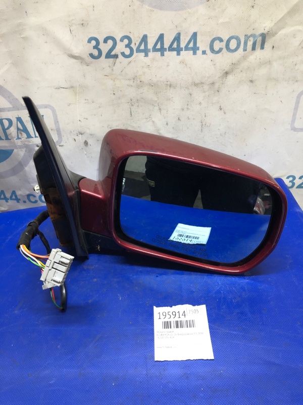Зеркало правое ACURA MDX (YD1) 00-06 2003 Внедорожник 3.5 J35A5 76200-S3V-A14ZK Б/У