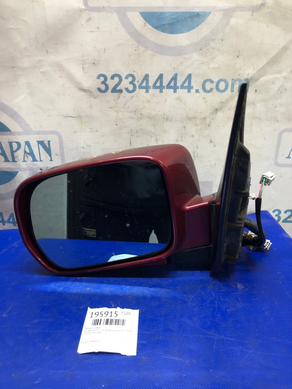 Зеркало левое ACURA MDX (YD1) 00-06 2003 Внедорожник 3.5 J35A5 76250-S3V-A14ZK Б/У