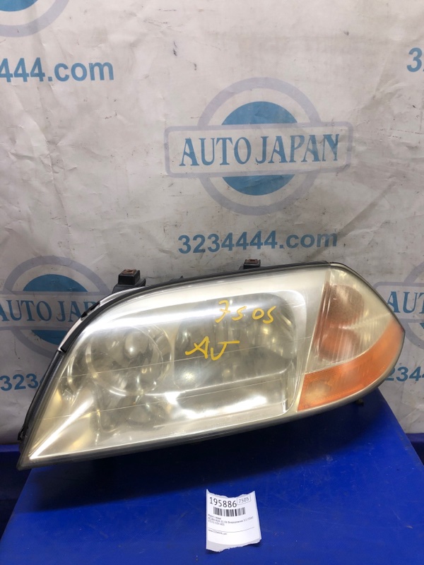 Фара передняя левая ACURA MDX (YD1) 00-06 2003 Внедорожник 3.5 J35A5 33151-S3V-A01 Б/У