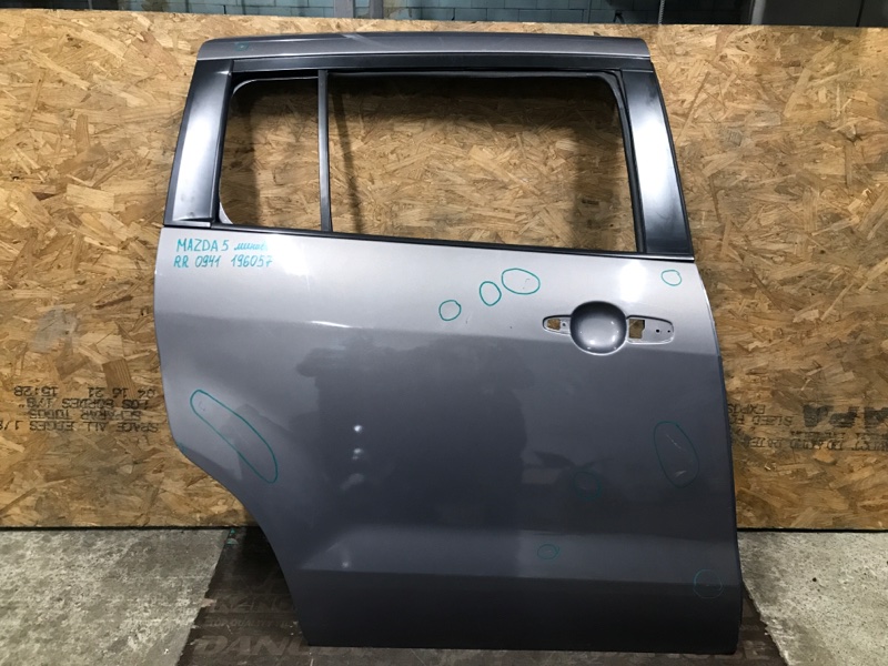 Дверь задняя правая MAZDA 5 CR 05-10 2009 Минивен 2.3 C235-72-031E Б/У