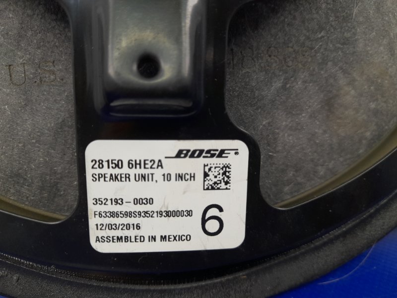 Динамик Q50 15-20 2017 Седан 3.0 VR30DDTT