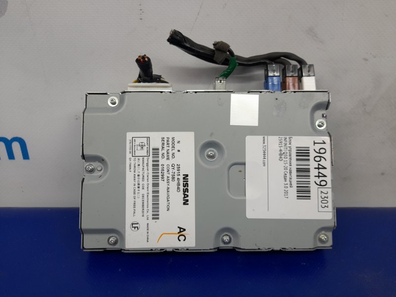 Блок управления навигацией INFINITI Q50 15-20 2017 Седан 3.0 VR30DDTT 25915-4HB4D Б/У