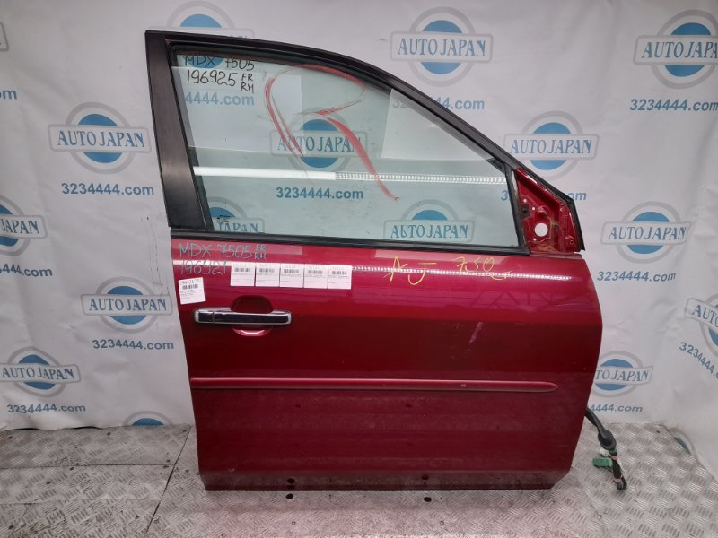 Запчасть дверь передняя правая ACURA MDX (YD1) 00-06 2003 Внедорожник 3.5 J35A5 67010-S3V-A91ZZ Б/У Дверь передняя правая ACURA MDX (YD1) 00-06 2003 Внедорожник 3.5 J35A5 67010-S3V-A91ZZ Б/У