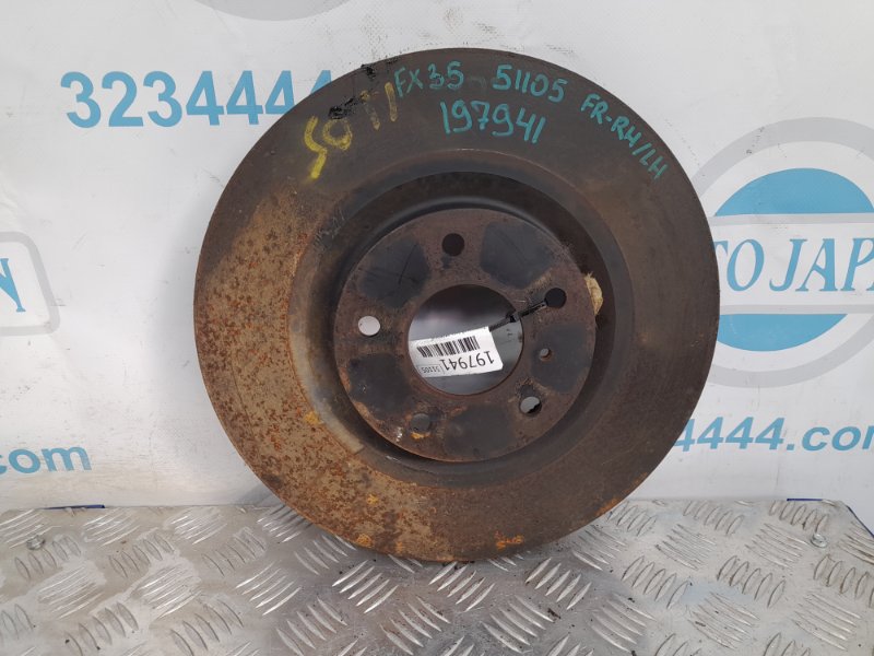 Запчасть тормозной диск передний INFINITI FX/QX70 S51 08-17 2016 Внедорожник 3.7 VQ37VHR 40206-EG00B Б/У Тормозной диск передний INFINITI FX/QX70 S51 08-17 2016 Внедорожник 3.7 VQ37VHR 40206-EG00B Б/У