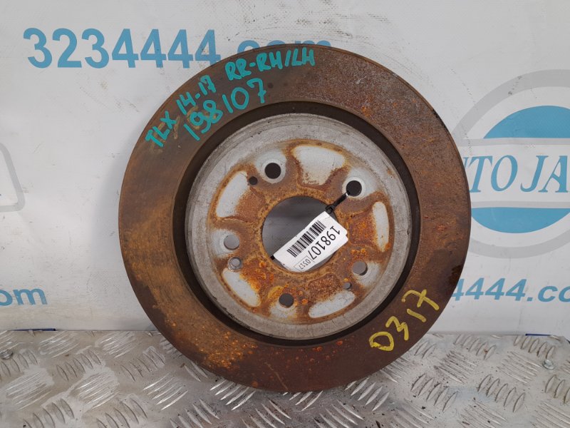 Тормозной диск задний ACURA TLX 14-17 2015 Седан 2.4 42510-TZ3-A51 Б/У