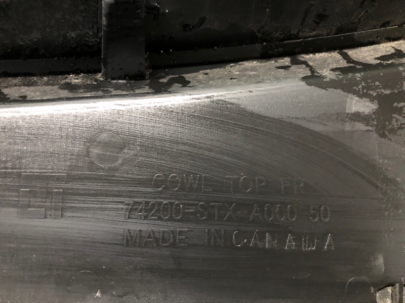 Пластик под лобовое стекло / Жабо ACURA MDX (YD2) 06-13 YD2 3.7 J37A1