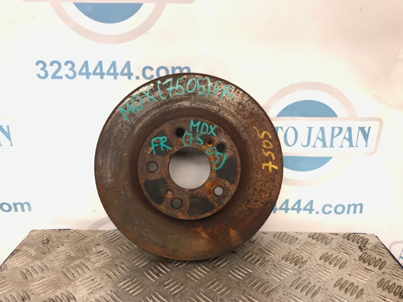 Запчасть тормозной диск передний ACURA MDX (YD1) 00-06 2003 Внедорожник 3.5 J35A5 45251-S0X-000 Б/У Тормозной диск передний ACURA MDX (YD1) 00-06 2003 Внедорожник 3.5 J35A5 45251-S0X-000 Б/У