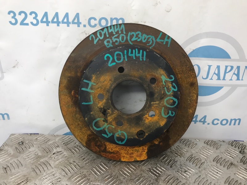 Тормозной диск задний INFINITI Q50 15-20 2017 Седан 3.0 VR30DDTT 43206-CA000 Б/У