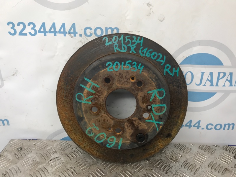 Тормозной диск задний ACURA RDX 06-12 2008 Внедорожник 2.3 42510-STK-A00 Б/У