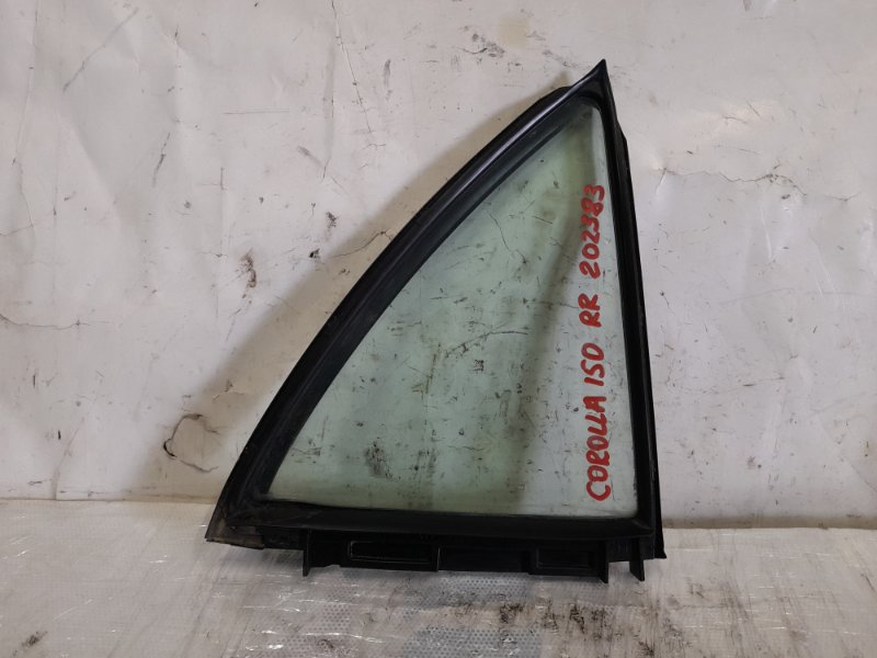 Стекло двери глухое заднее правое TOYOTA COROLLA 150 06-13 2009 Седан 1.8 2ZR-FE 68123-12800 Б/У