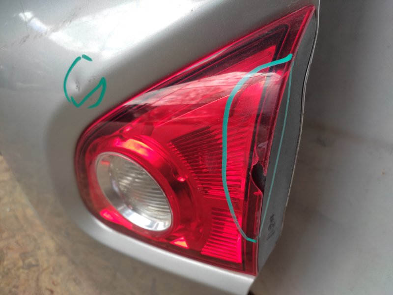 Фонарь внутренний задний правый QASHQAI 07-14